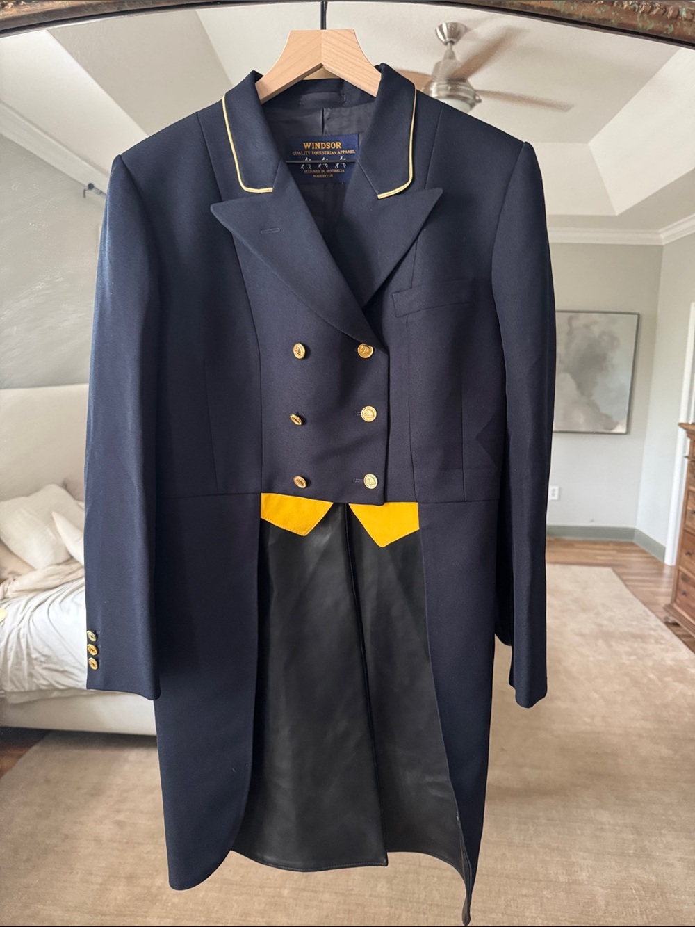 Windsor Equestrian show Jacket Navy Tailcoat with Yellow